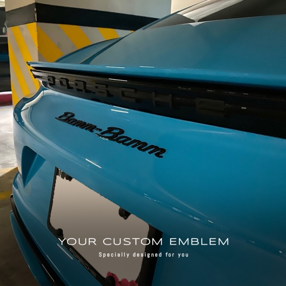 Bamm - Bamm Emblem painted in gloss black - Design done as requested