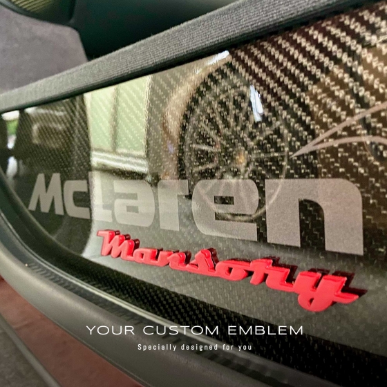 'Mansory' Emblem installed on the Mclaren MP4-12C