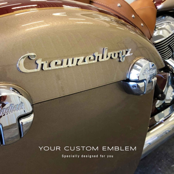 Crewzerboyz Custom made Emblem in stainless steel mirror finishing